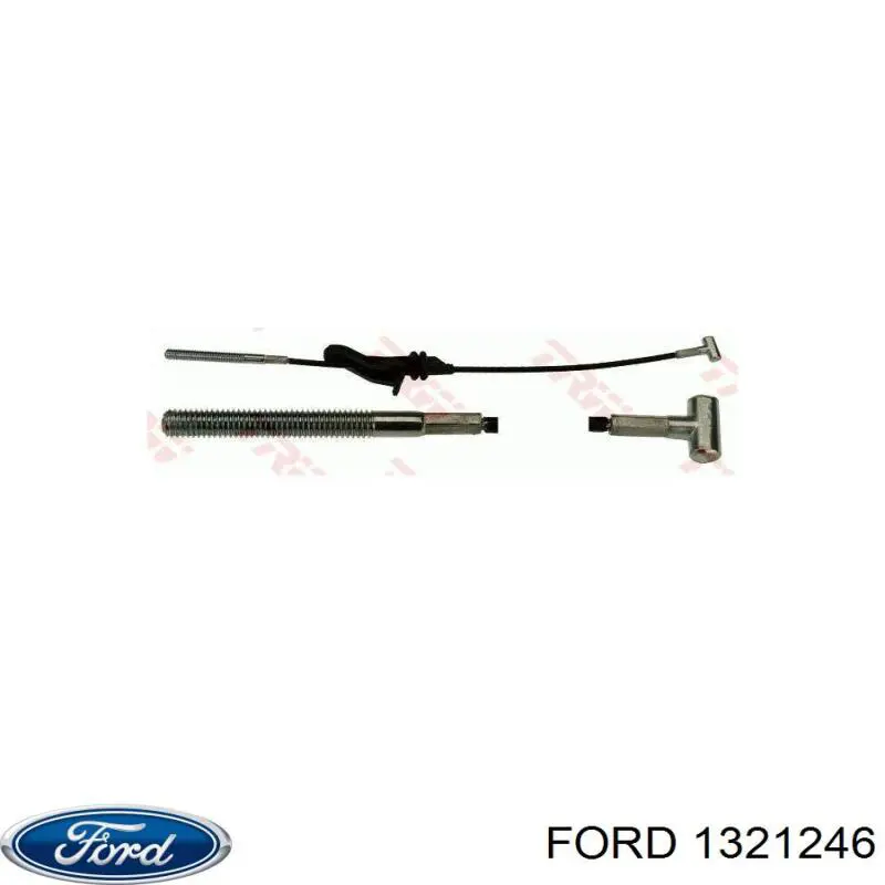 Трос стоянкового гальма передній Ford 1321246 ціна, від 6.23 USD
