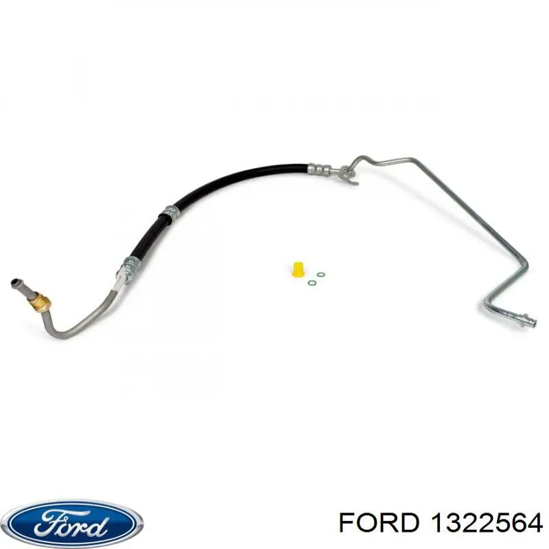Патрубок високого тиску гідропідсилювача Ford 1371419 ціна, від 21.22 USD
