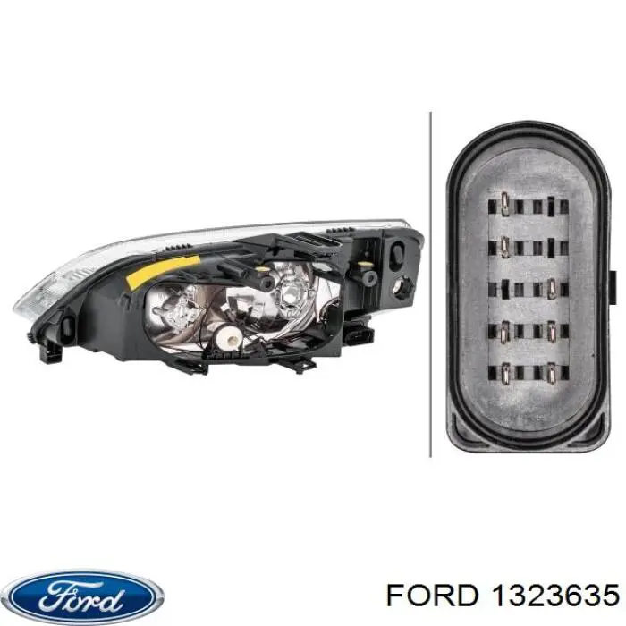 Купити FP2534R2T TYC Права блок фара