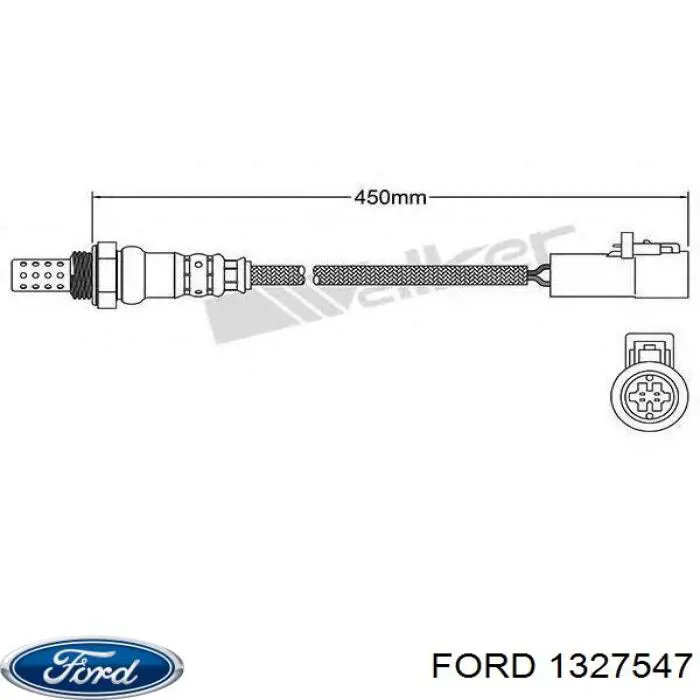 Купити 1327547 Ford Лямбда-зонд, датчик кисню до каталізатора, лівий