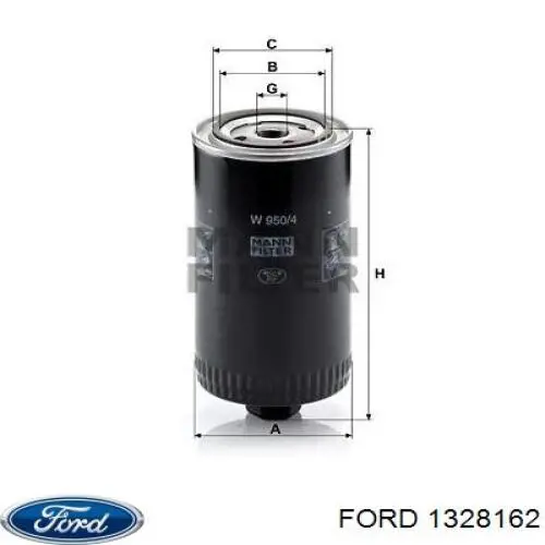 1328162 Ford фільтр масляний