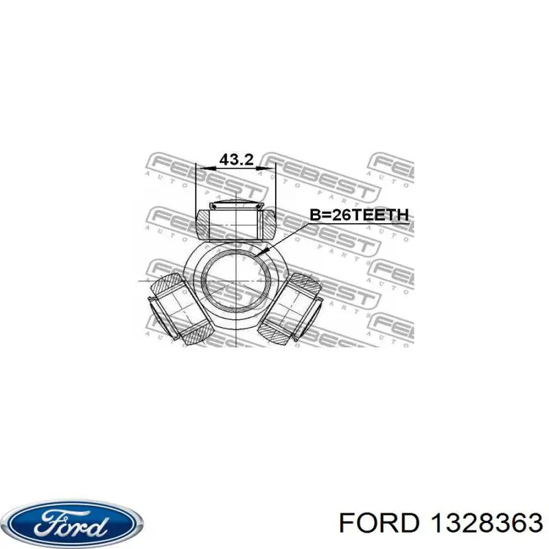 Купити 1328363 Ford Піввісь права