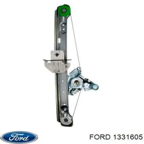1331605 Ford Механізм склопідйомника двері задньої, правої
