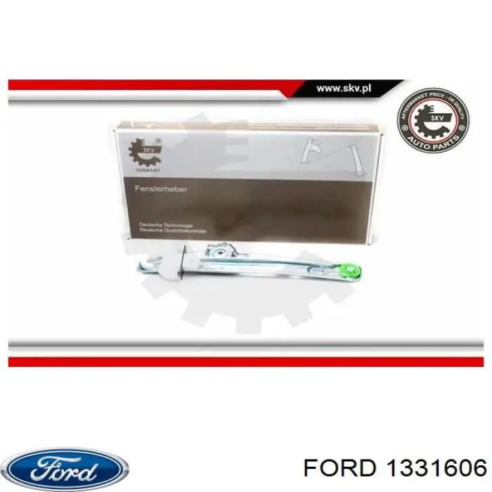 Купити 1331606 Ford Механізм склопідіймача двері задньої, лівої