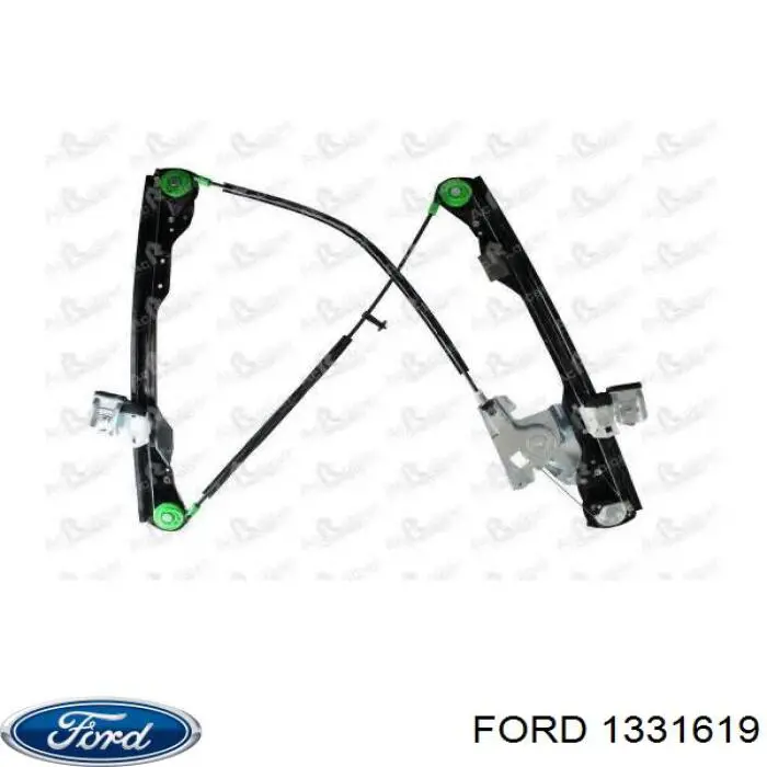 Купити 1331619 Ford Механізм стеклопідйомника водійських дверей