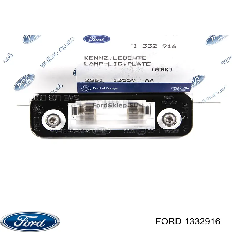 Ліхтар підсвічування заднього номерного знака 1021802 Ford