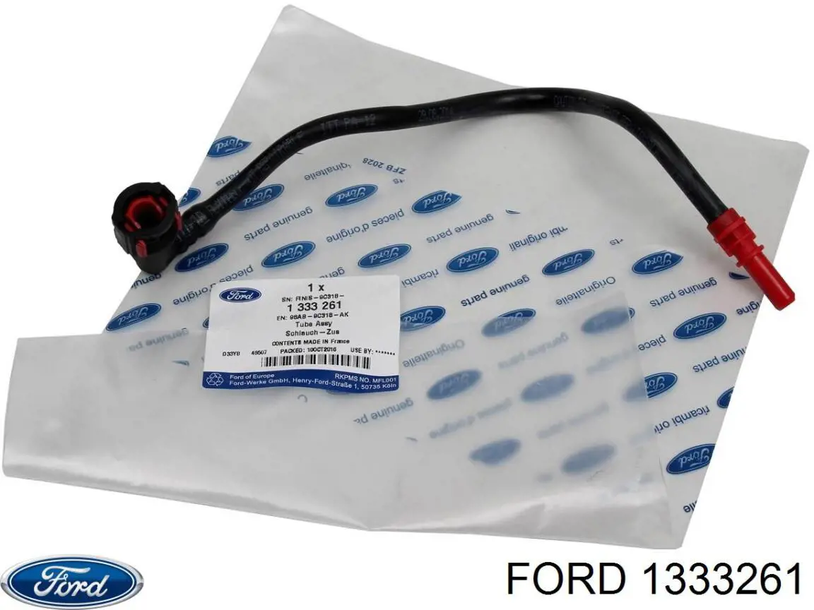 Паливна трубка зворотна від фільтра до бака 1333261 Ford