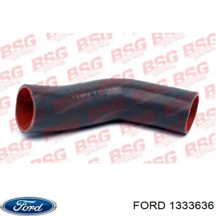 Патрубок повітряний, вихід з турбіни (наддув) Ford 1333636 ціна, від 6.78 USD