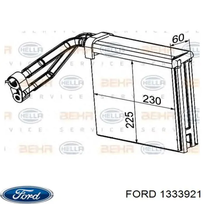 Випаровувач кондиціонера Ford 1333921 ціна, від 25.34 USD