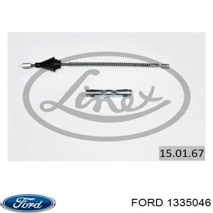 Купити 1335046 Ford Трос ручного гальма задній, правий/лівий