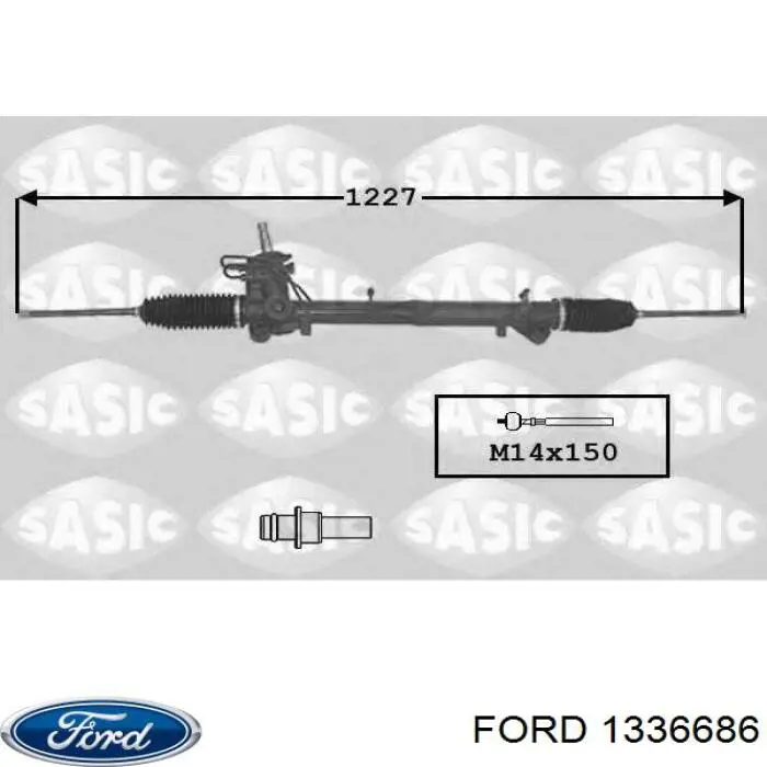 Рульова рейка 1336686 Ford