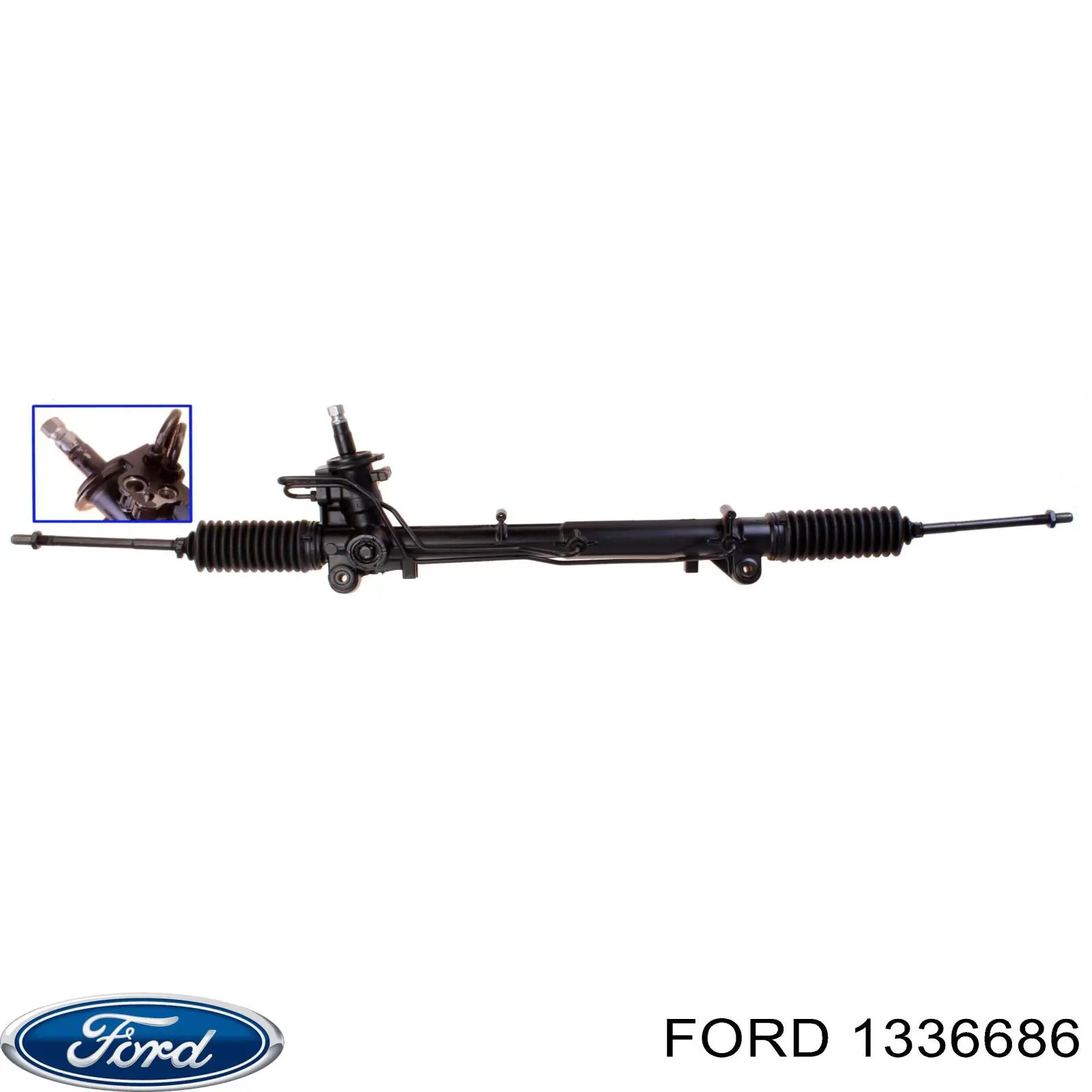 1336686 Ford Рейковий рульовий механізм