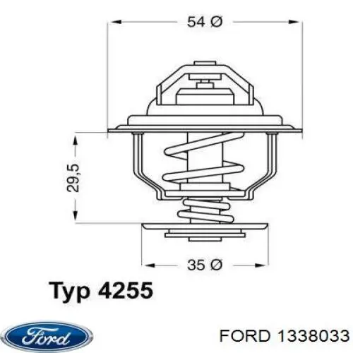 Купити 1338033 Ford Термостат в корпусі