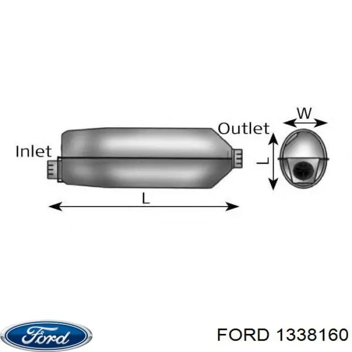 Бризковики передні, комплект 1232373 Ford