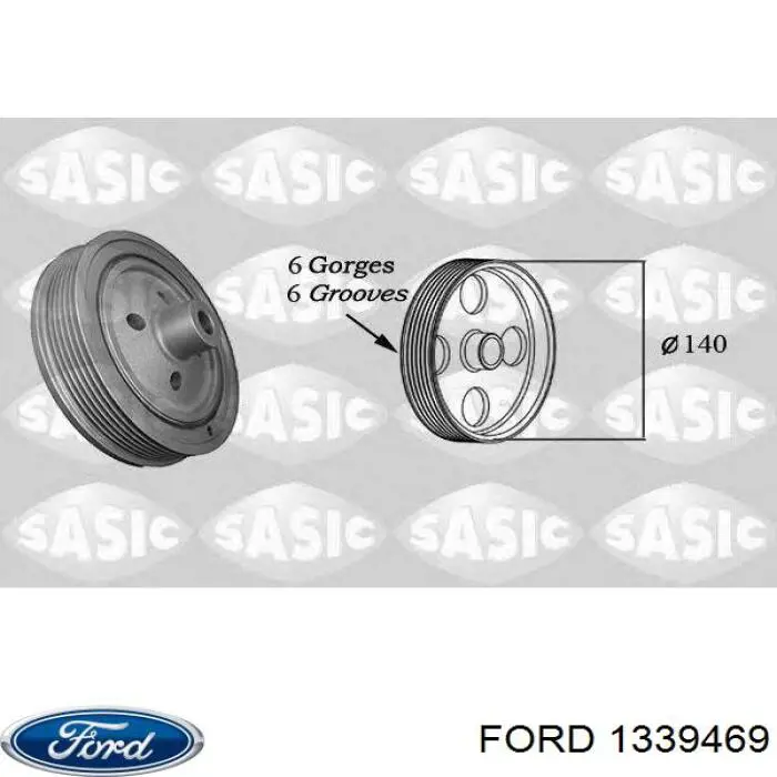 Купити 1339469 Ford Шків колінчастого вала