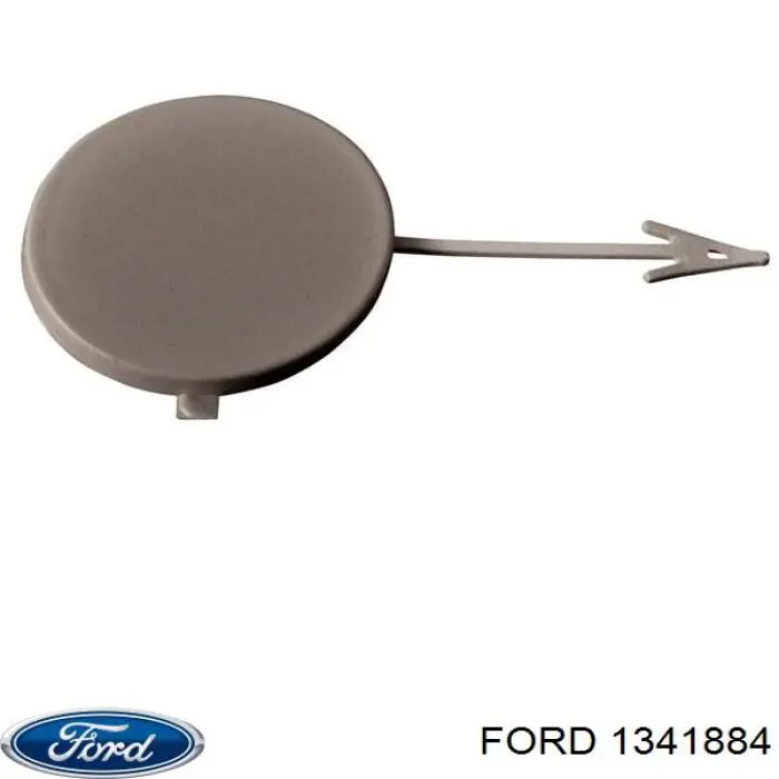 1341884 Ford заглушка бампера буксирувального гака, передня