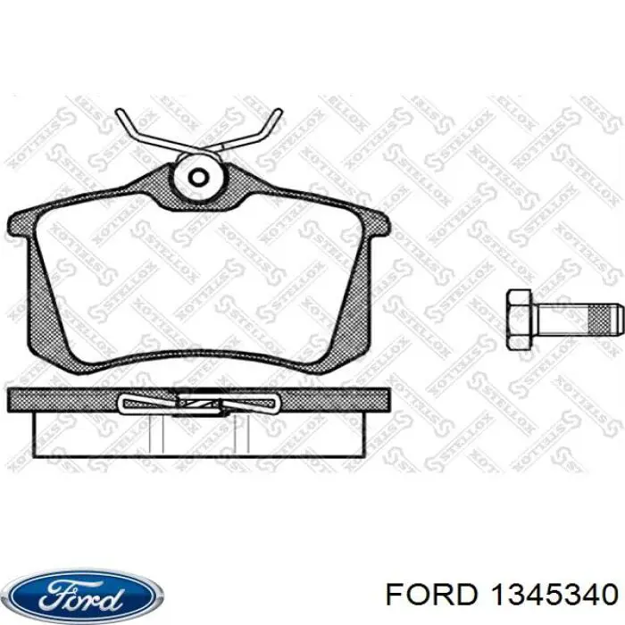 Купити 1345340 Ford Задні колодки