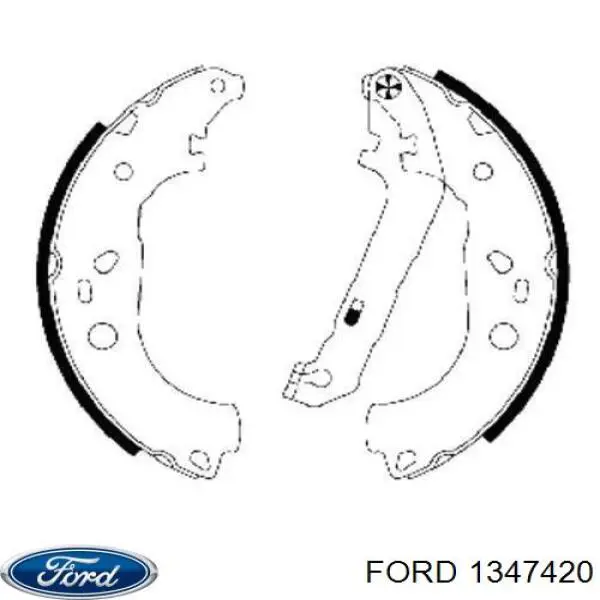 Купити 1347420 Ford Колодки гальмові задні, барабанні