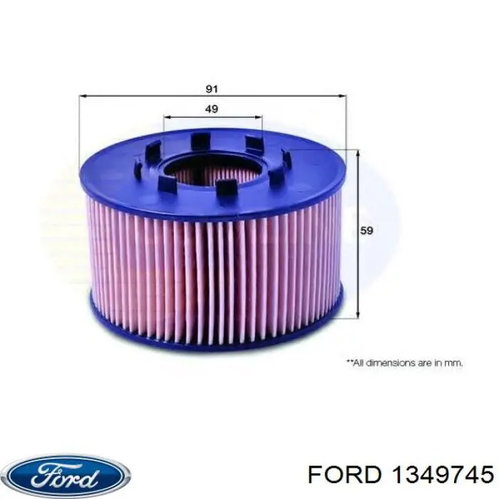 Купити 1349745 Ford Фільтр очищення масла відцентровий