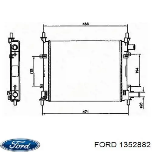Прокладка шланга відводу масла від турбіни Ford 1352882