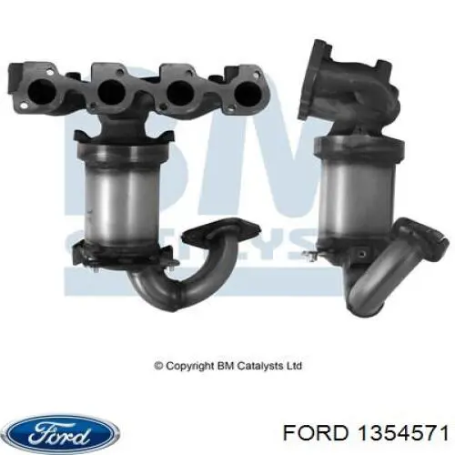 Купити 1354571 Ford Перетворювач відпрацьованих газів