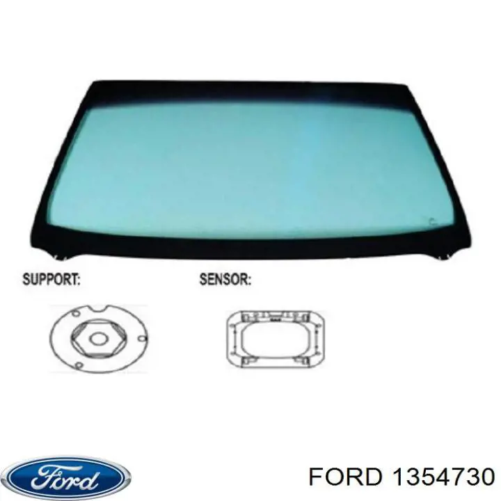 Купити 1667884 Ford Вікно вітрове