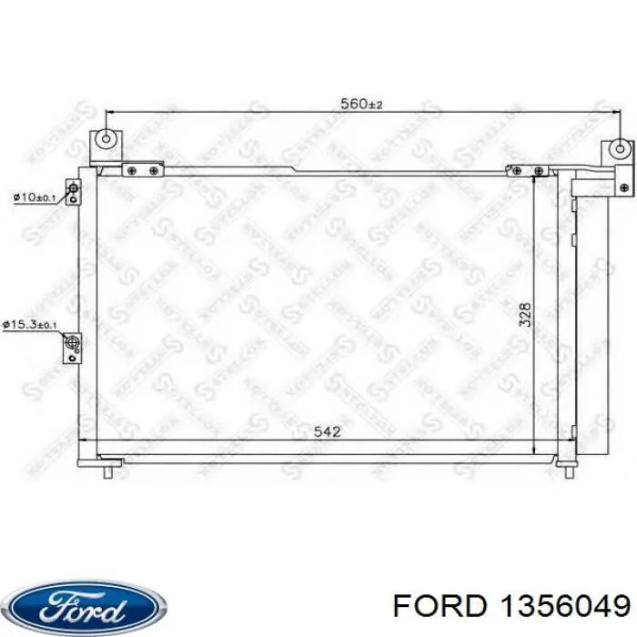 Радіатор кондиціонера 1356049 Ford