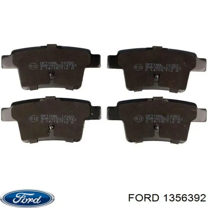 1356392 Ford колодки гальмові задні, дискові