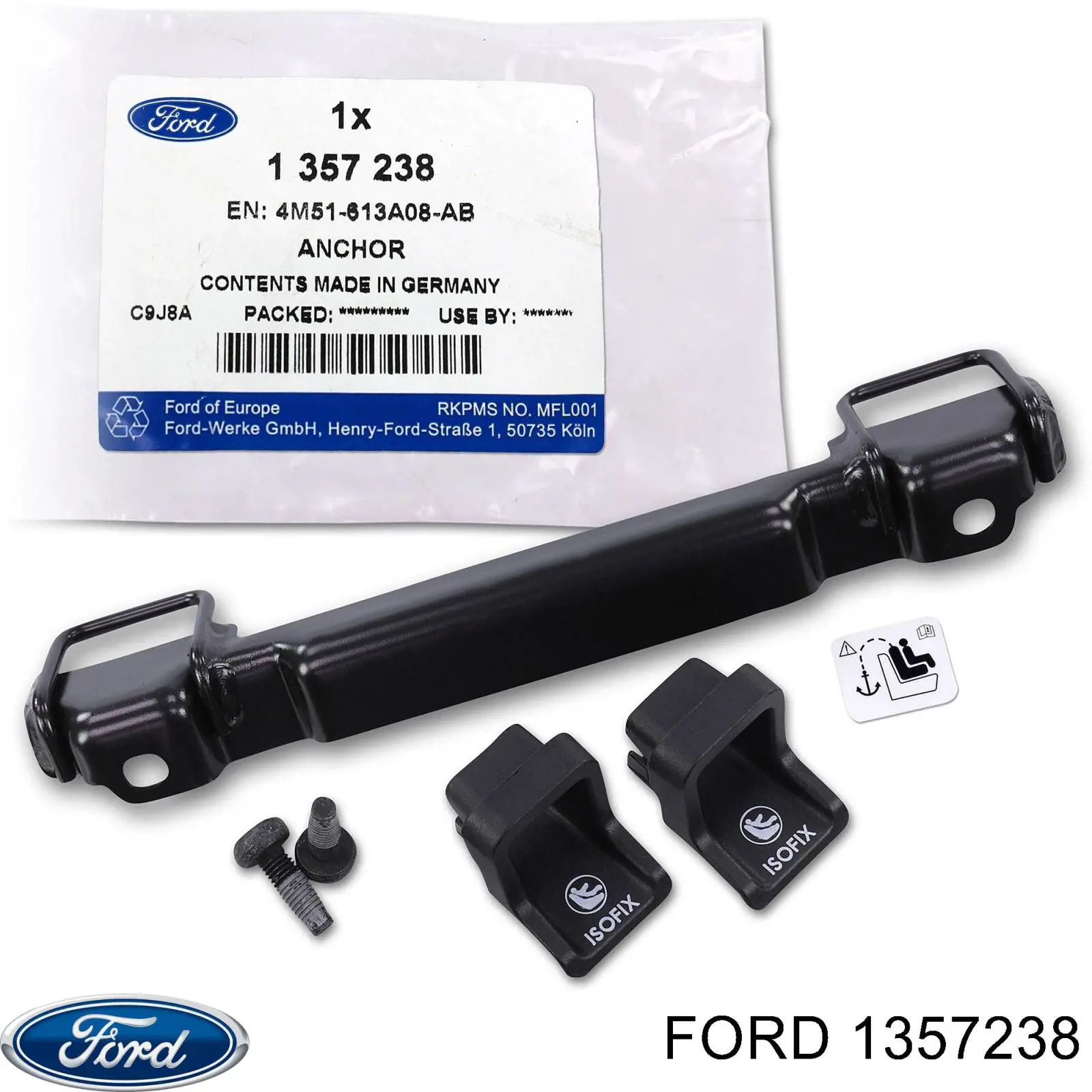 Кріплення дитячого сидіння ISOFIX 1357238 Ford
