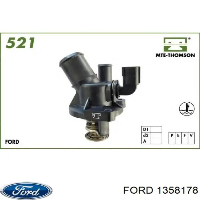 Автомобільний термостат Ford 1358178 ціна, від 47.02 USD