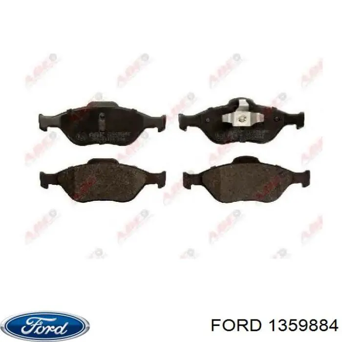 Передні тормозні колодки 1359884 Ford
