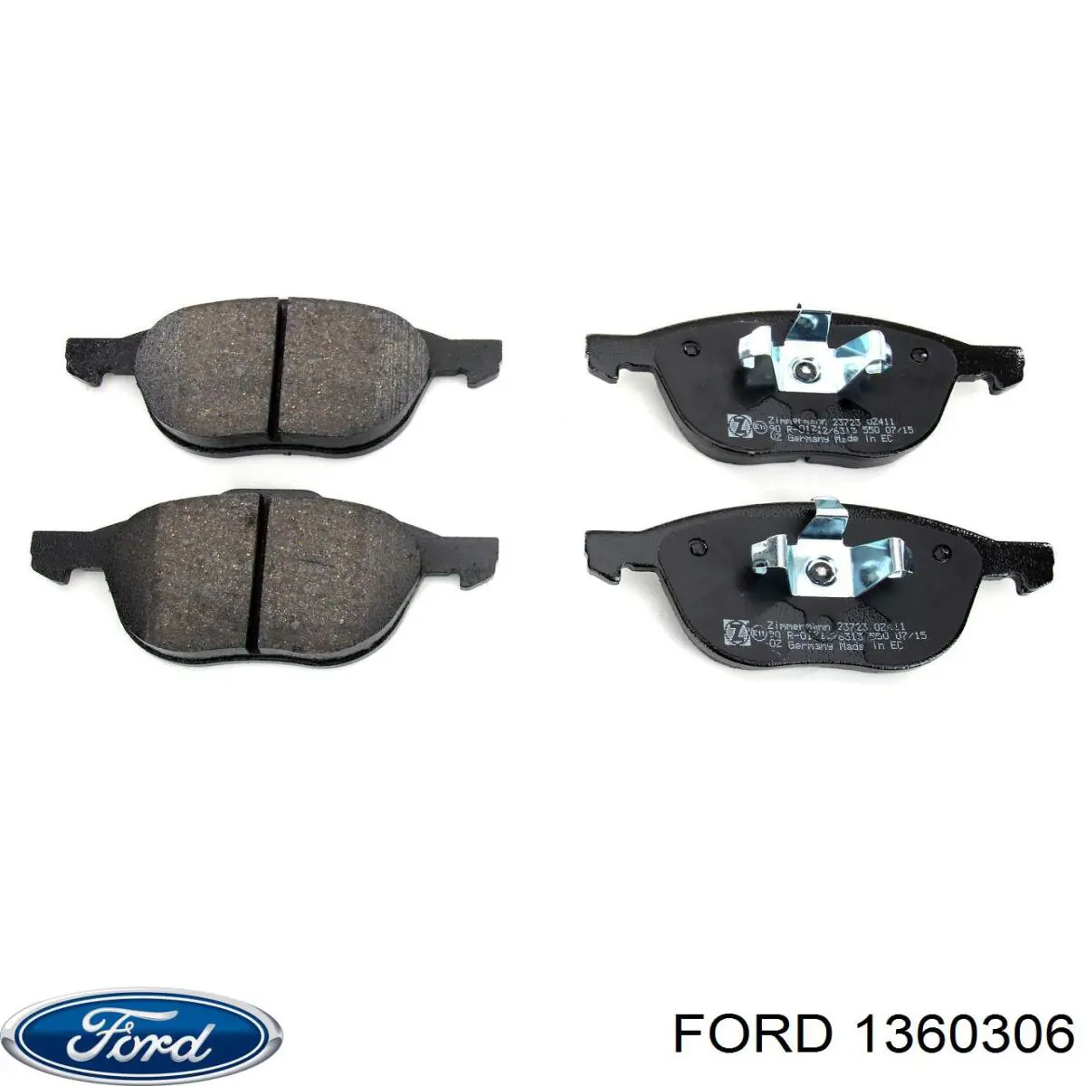 Задні дискові колодки Ford 1360306