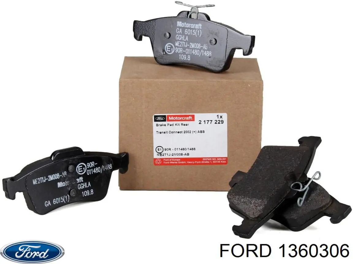 Задні гальмівні колодки Ford 1360306 ціна, від 20.57 USD