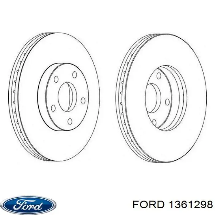 Купити 1361298 Ford Ротор гальмівний