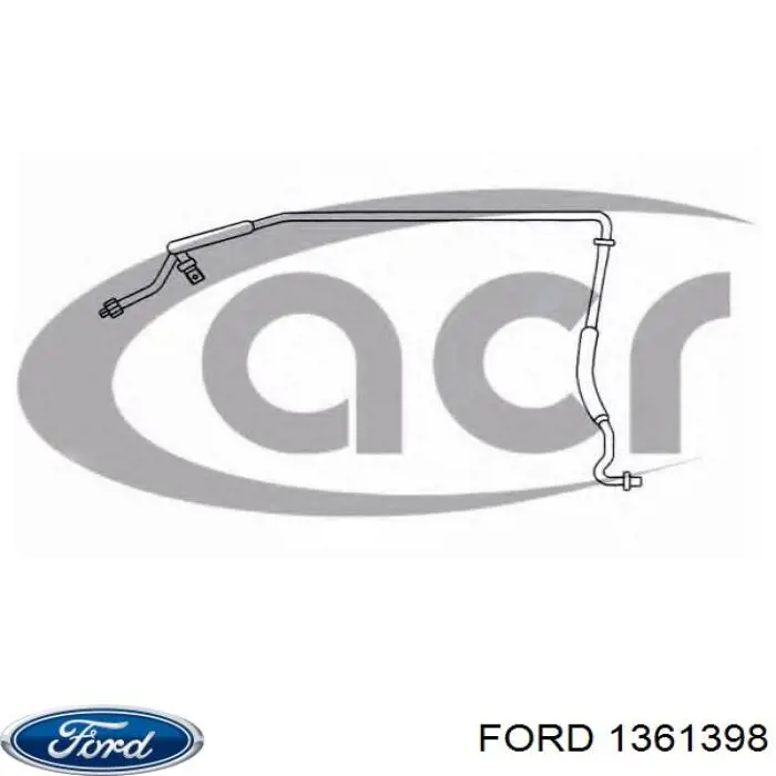 Шланг кондиціонера, від радіатора до випарника Ford 1140667 ціна, від 50.62 USD
