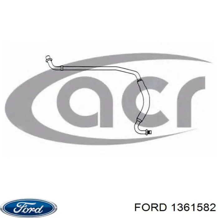 Купити 1361582 Ford Шланг кондиціонера, від радіатора до осушувачу