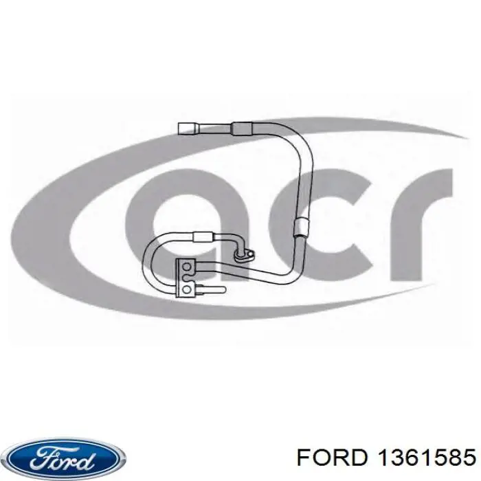 Шланг кондиціонера, від компресора до радіатора Ford 1361585 ціна, від 51.83 USD
