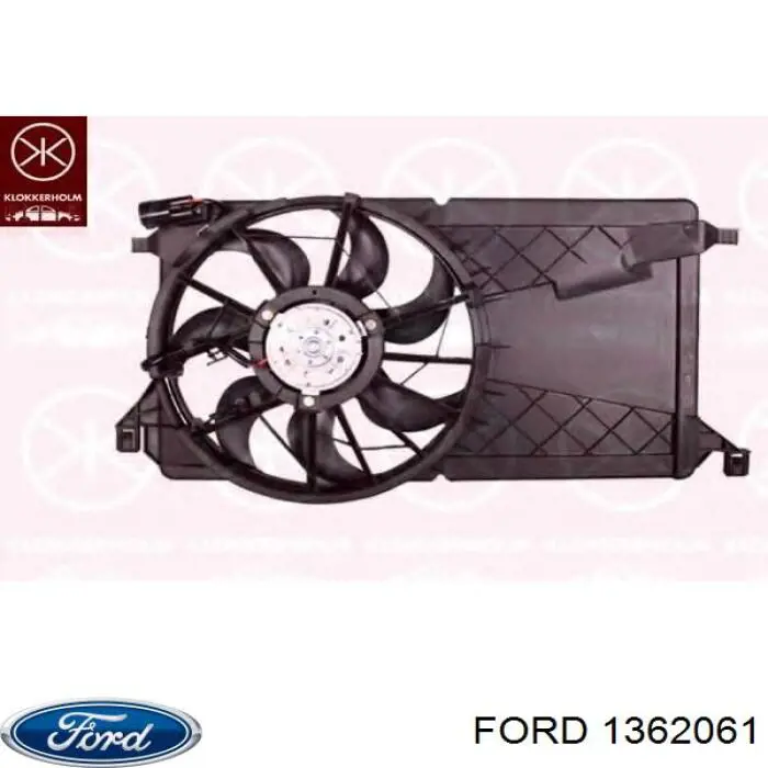 Купити 1362061 Ford Електровентилятор охолодження в зборі (двигун + крильчатка)