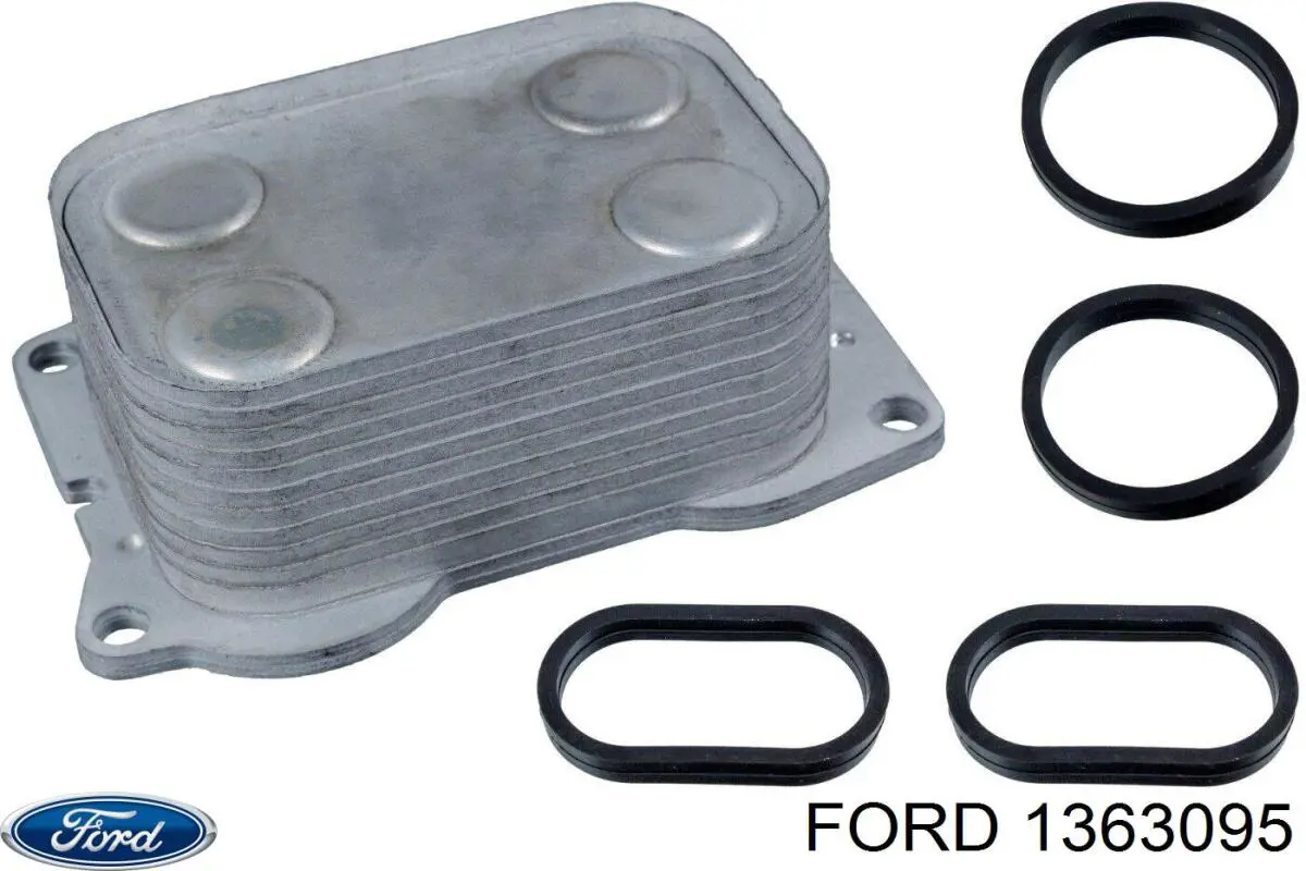 1363095 Ford радіатор масляний (холодильник, під фільтром)