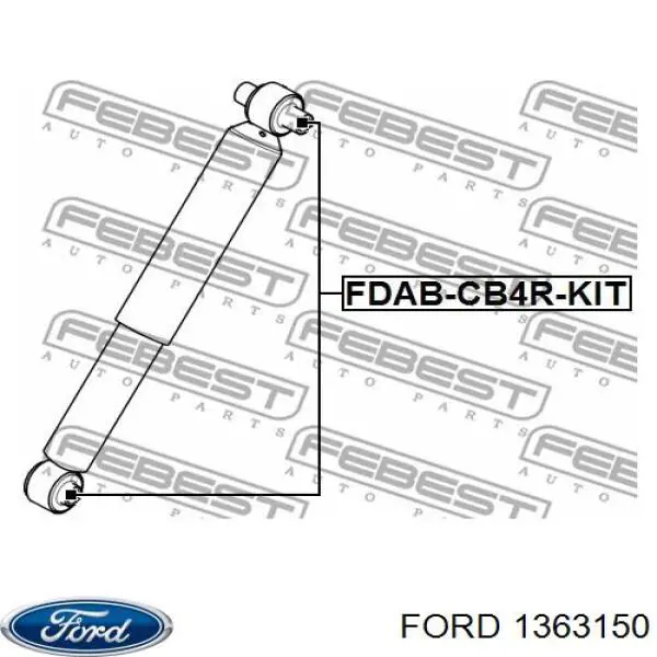 Амортизатор задній Ford 1363150 ціна, від 23.77 USD