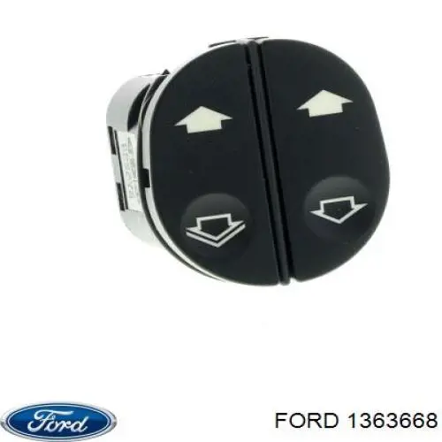 Купити 1363668 Ford Кнопка вмикання двигуна склопідіймача передня ліва