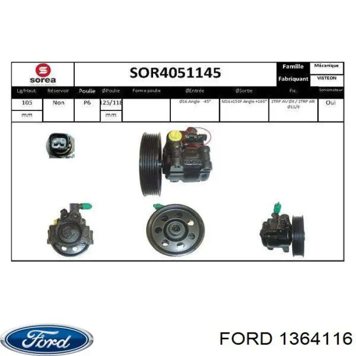 Купити 1364116 Ford Насос гідравліки