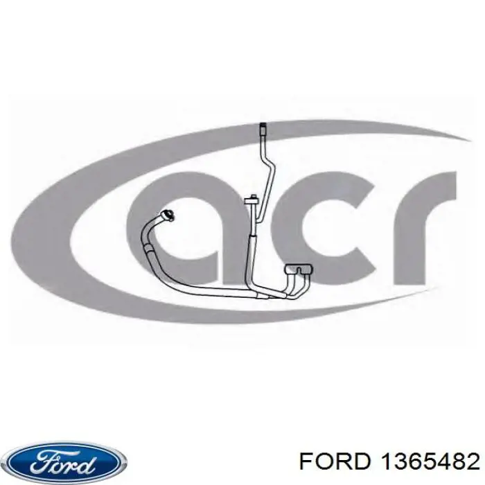 1365482 Ford шланг кондиціонера, від компресора до радіатора