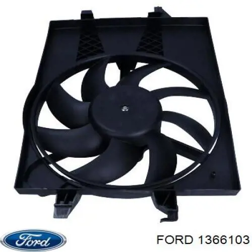 1366103 Ford дифузор радіатора охолодження, в зборі з двигуном і крильчаткою