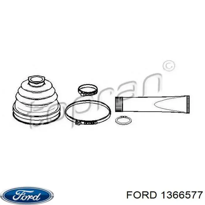 Пильник гранати внутрішній, передній півосі Ford 1366577 ціна, від 9.96 USD