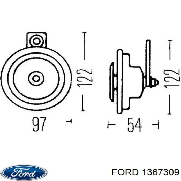 Педаль гальма Ford 1367309 ціна, від 3.10 USD