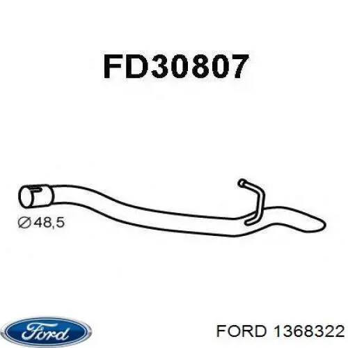 Купити 1368322 Ford Вихлоп