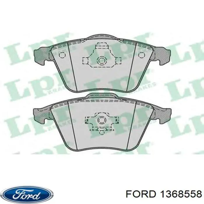 1368558 Ford колодки гальмівні передні, дискові