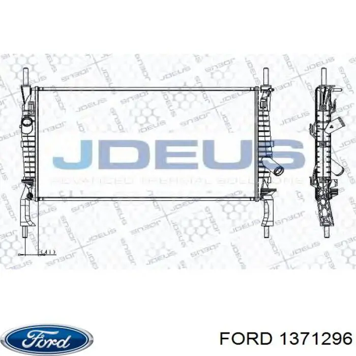 Радіатор охолодження двигуна 1371296 Ford