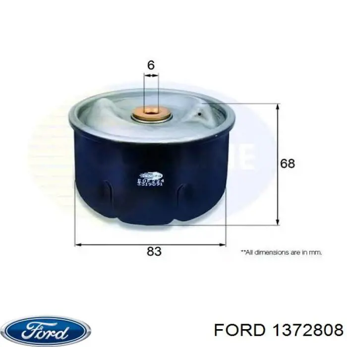 1372808 Ford фільтр масляний